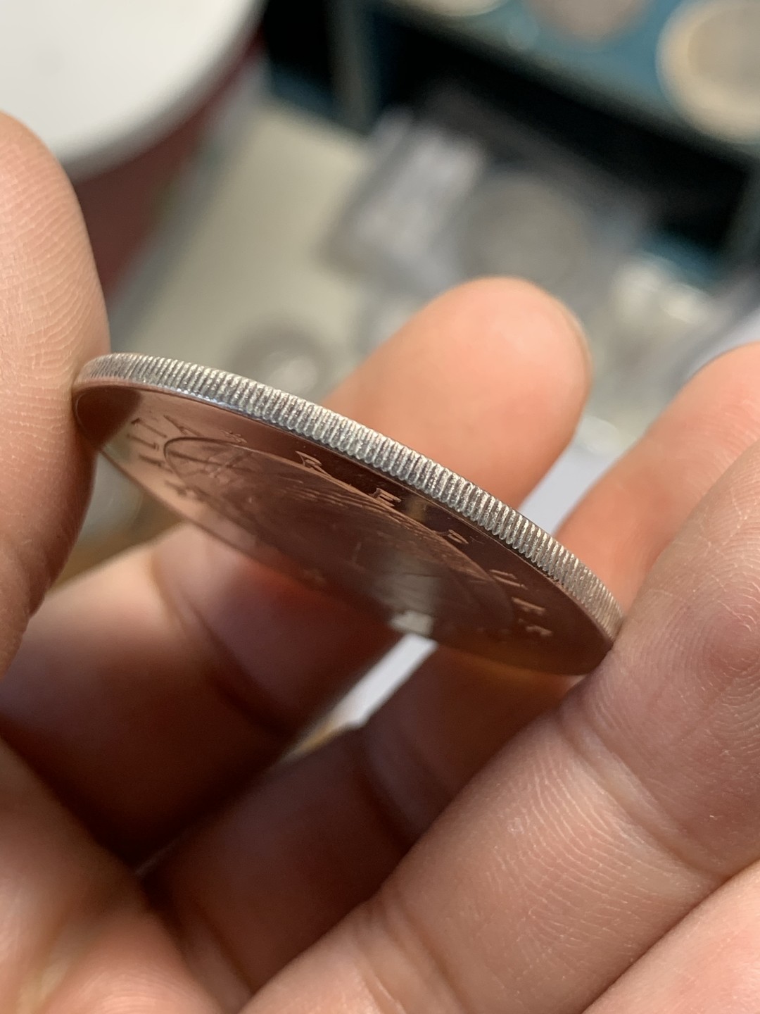 《竞宝斋》第49场-本周日，周一2场连拍（全场不限金额包邮） 马耳他1975年圣阿加塔城堡和小船4镑大银币 少见