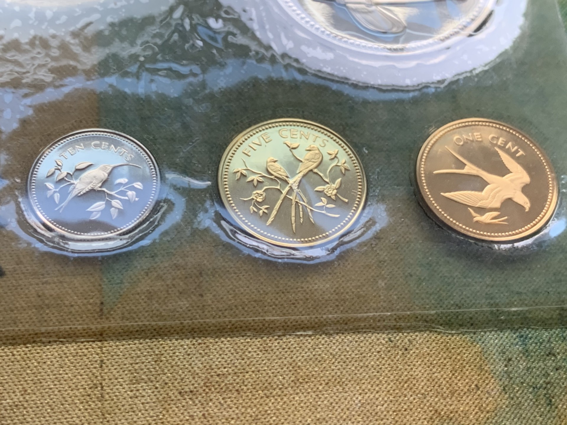 《竞宝斋》第49场-本周日，周一2场连拍（全场不限金额包邮） 原盒证书 伯利兹 1974年 鸟类 8枚套 富兰克林造币厂 精制纪念币 银？镍？