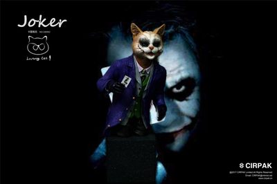 零元拍：CIRPAK ：12寸 面具小丑JOKER 猫半身雕像，全新未拆。 - 零元拍：CIRPAK ：12寸 面具小丑JOKER 猫半身雕像，全新未拆。