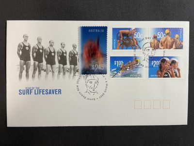 【第14期】莲池国际邮品拍卖 - 【澳大利亚】2007 冲浪救生员年 大套票首日封 含3D高值邮票