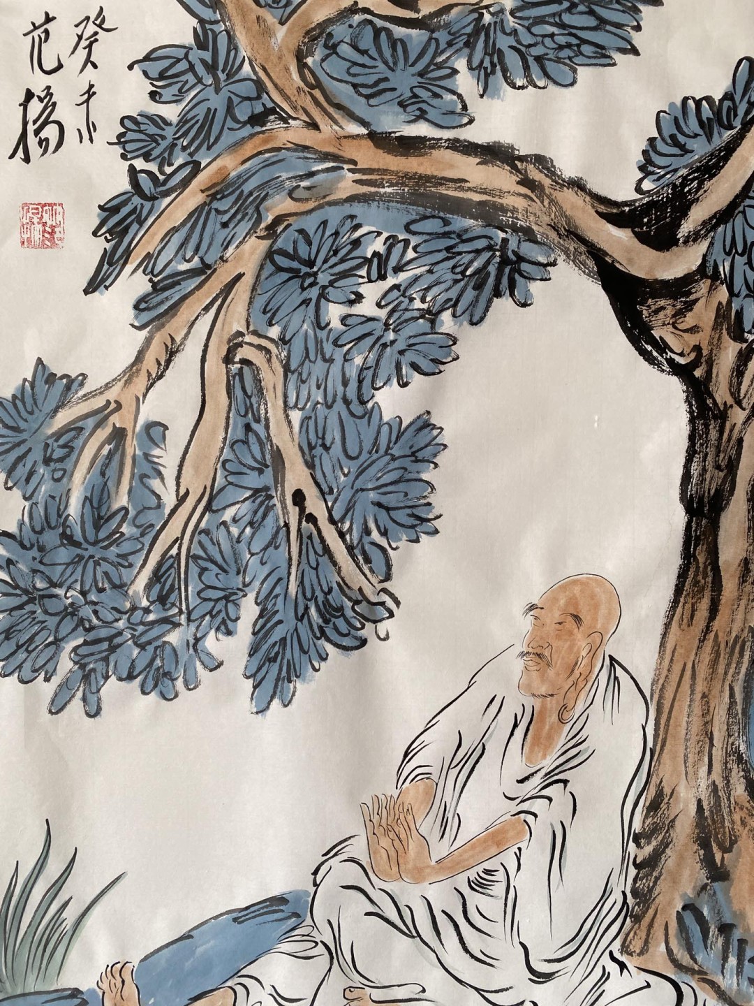 范扬～国画人物四尺开三作品 