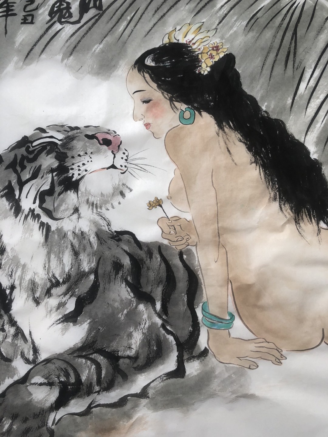 何业琦～四尺斗方/国画人物作品 