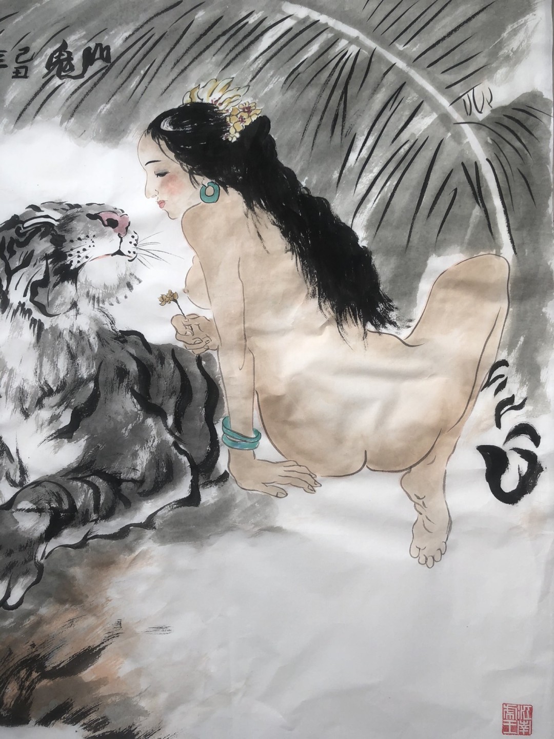 何业琦～四尺斗方/国画人物作品 