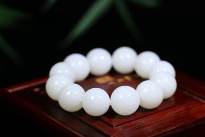 羊脂白玉雕刻【珠圆玉润】手串 - 羊脂白玉雕刻【珠圆玉润】手串