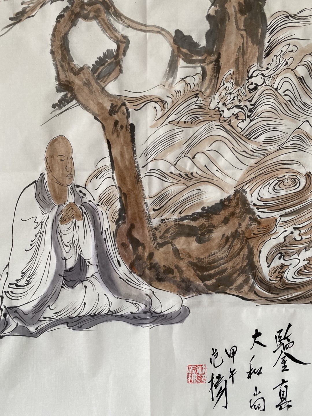 范扬～国画人物四尺开三作品 