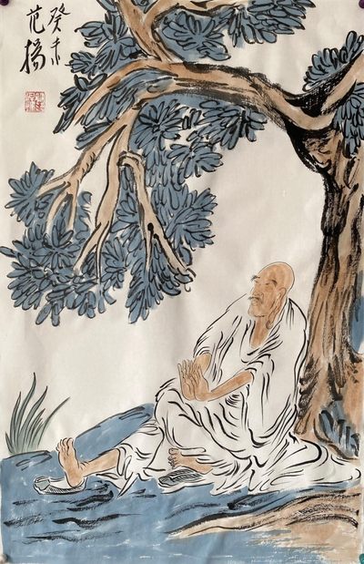 范扬～国画人物四尺开三作品  - 范扬～国画人物四尺开三作品 