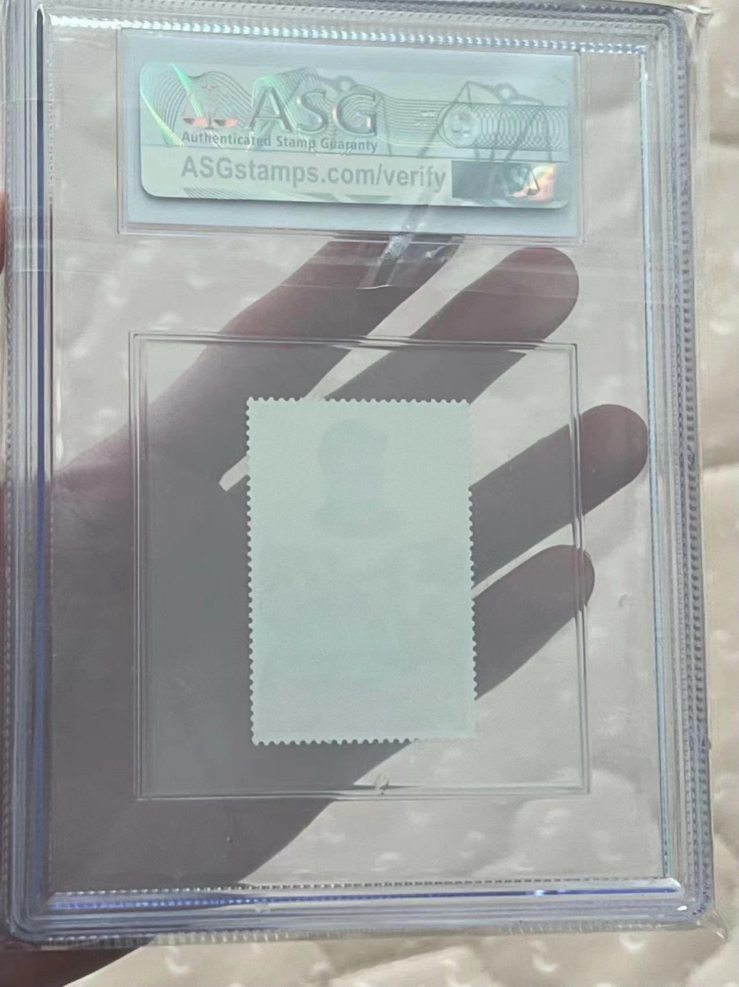 【华誉王者】1980期拍卖  邮票文2军帽（小筋） ASG90分，带内衬，大热品种潜力品种，配套必备