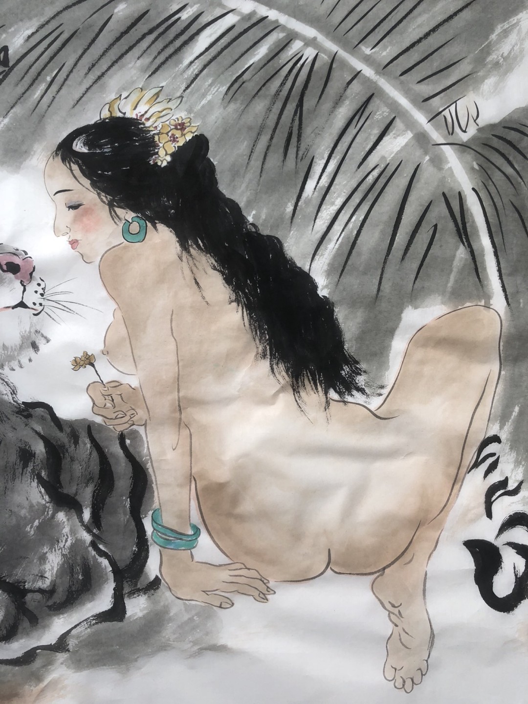 何业琦～四尺斗方/国画人物作品 