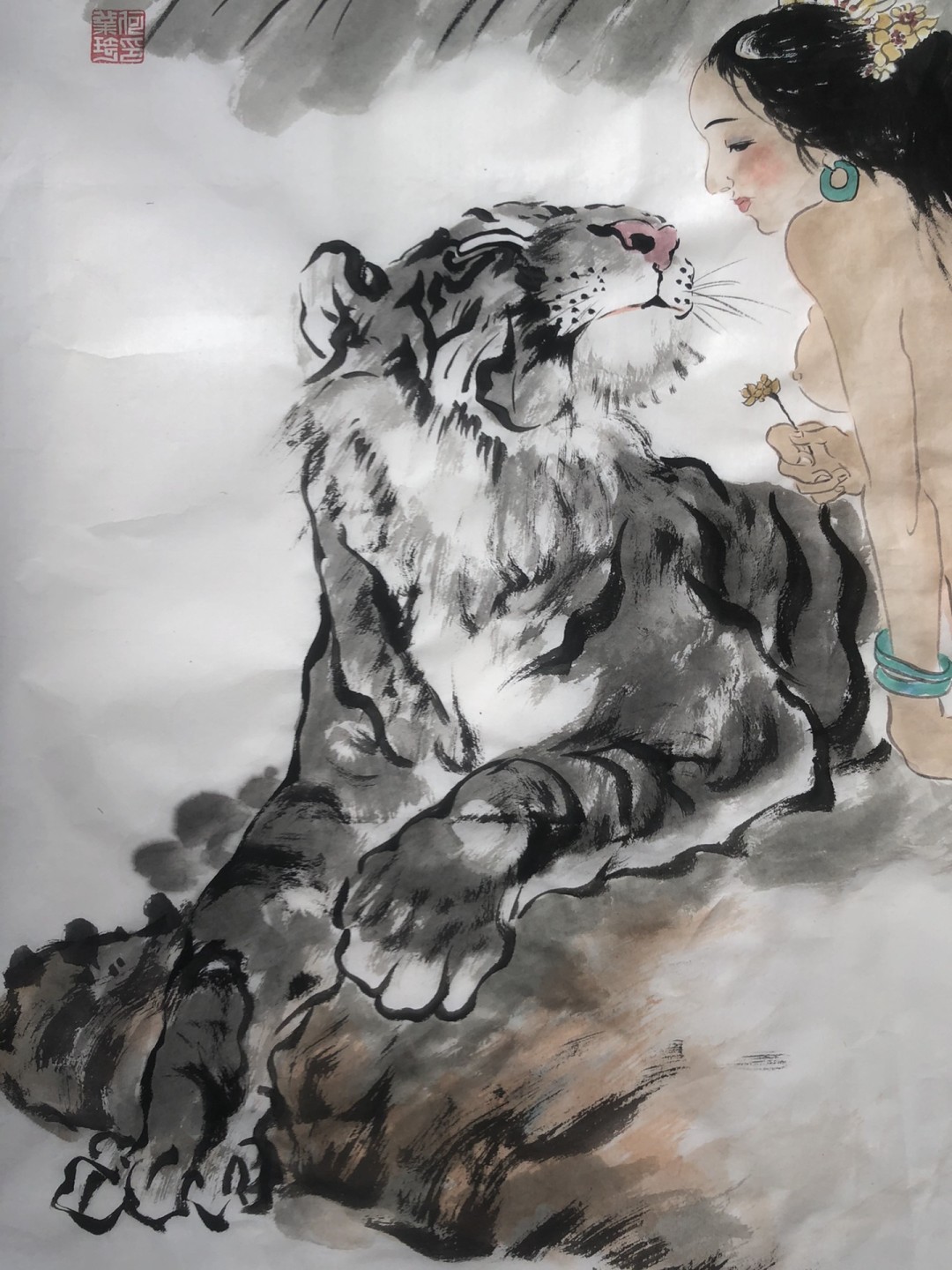 何业琦～四尺斗方/国画人物作品 