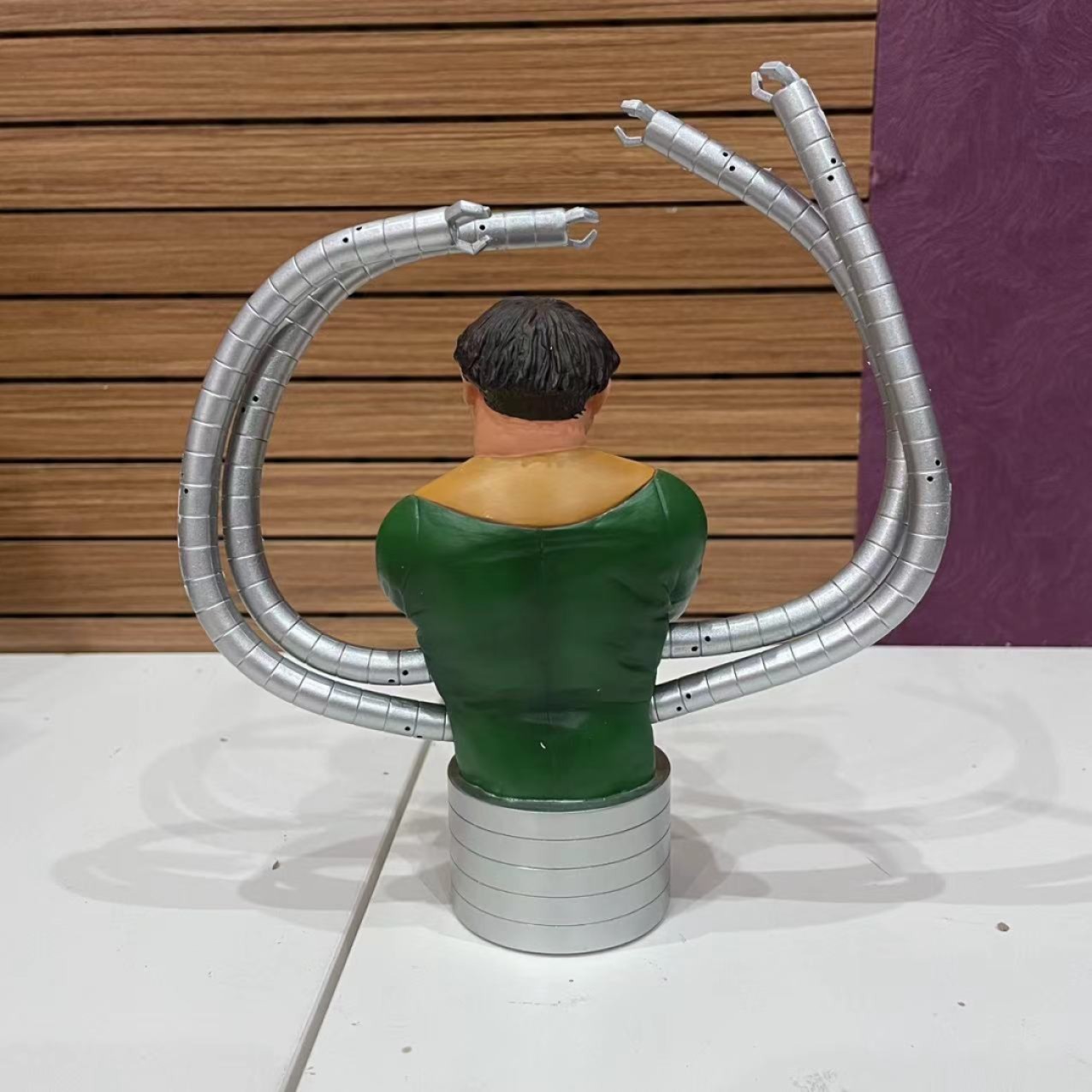 零元拍：2001年绝版老货！Bowen Designs 漫威 章鱼博士 半身雕像 全球限量6000，编号1388，宝丽石材质，由美国雕像收藏者爱好 者家中收购，品相完美。