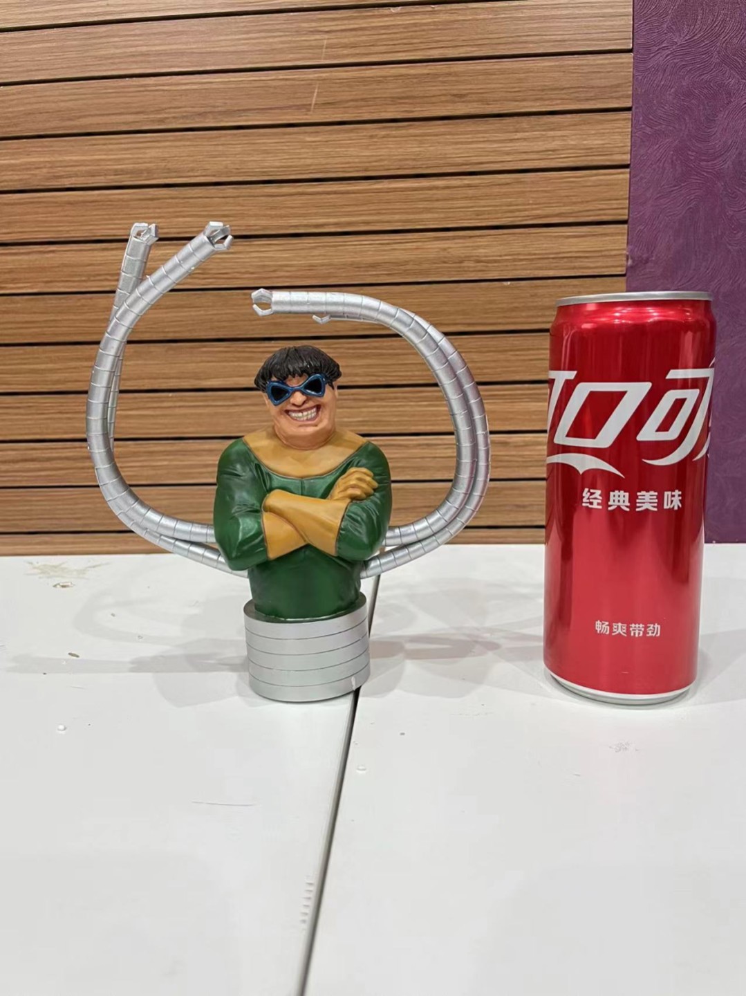 零元拍：2001年绝版老货！Bowen Designs 漫威 章鱼博士 半身雕像 全球限量6000，编号1388，宝丽石材质，由美国雕像收藏者爱好 者家中收购，品相完美。