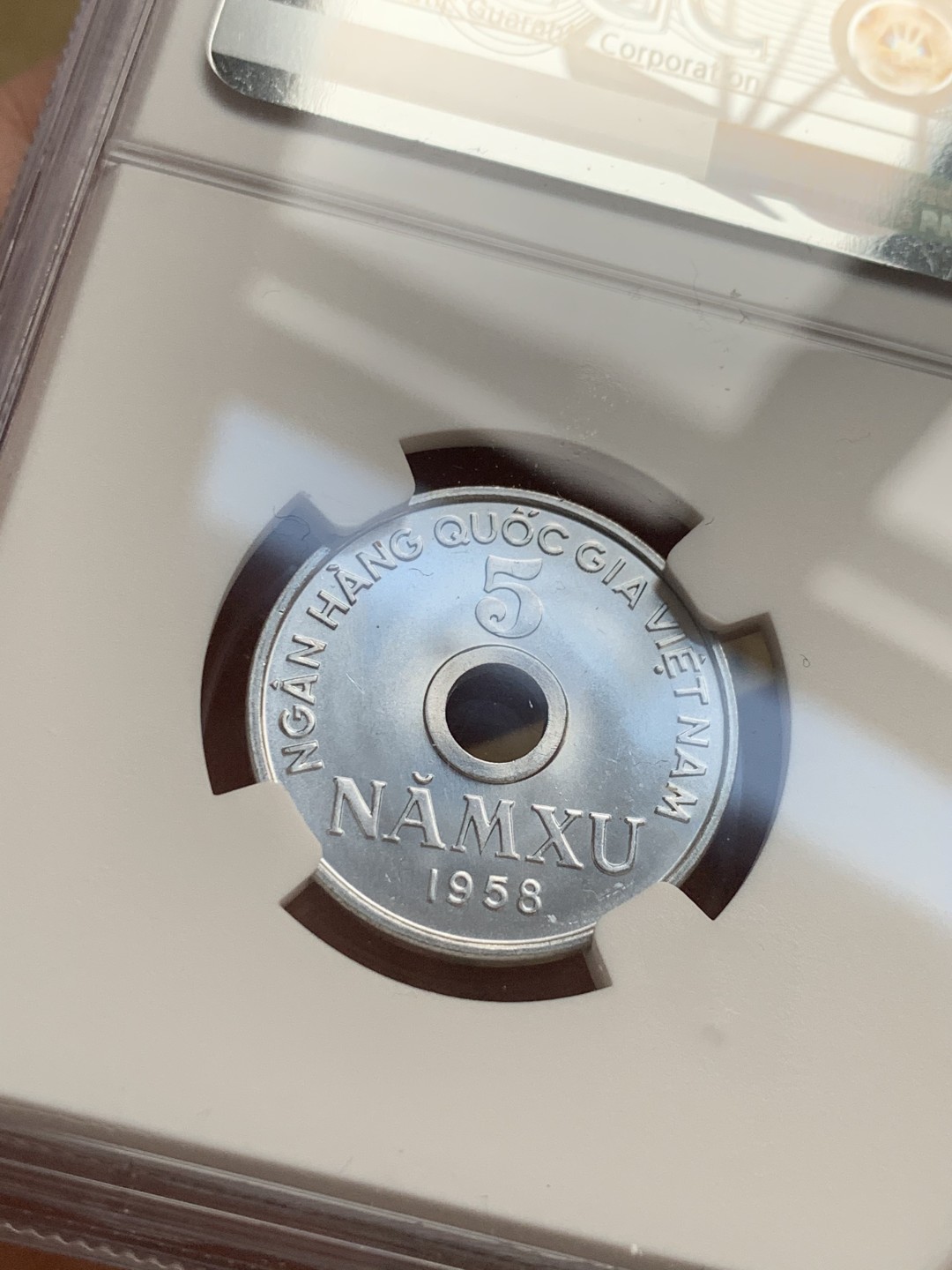 《竞宝斋》第51场-本周日，周一2场连拍（全场不限金额包邮） 北越/越南1958年NGC高分套币3枚，5XU MS67 NGC冠军分！