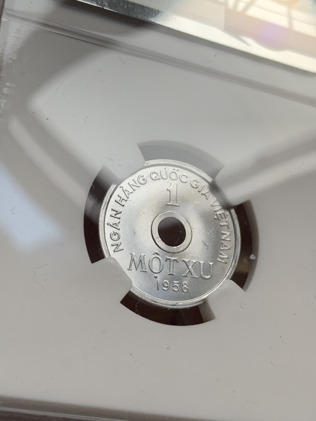 《竞宝斋》第51场-本周日，周一2场连拍（全场不限金额包邮） 北越/越南1958年NGC高分套币3枚，5XU MS67 NGC冠军分！