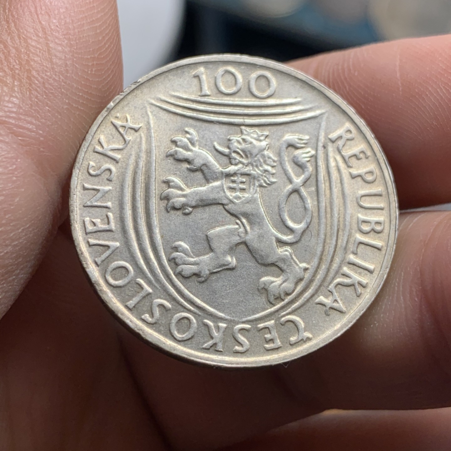 《竞宝斋》第51场-本周日，周一2场连拍（全场不限金额包邮） 捷克斯洛伐克 1951年 共产党领导人哥特瓦尔德 100克朗 银币 淡金彩