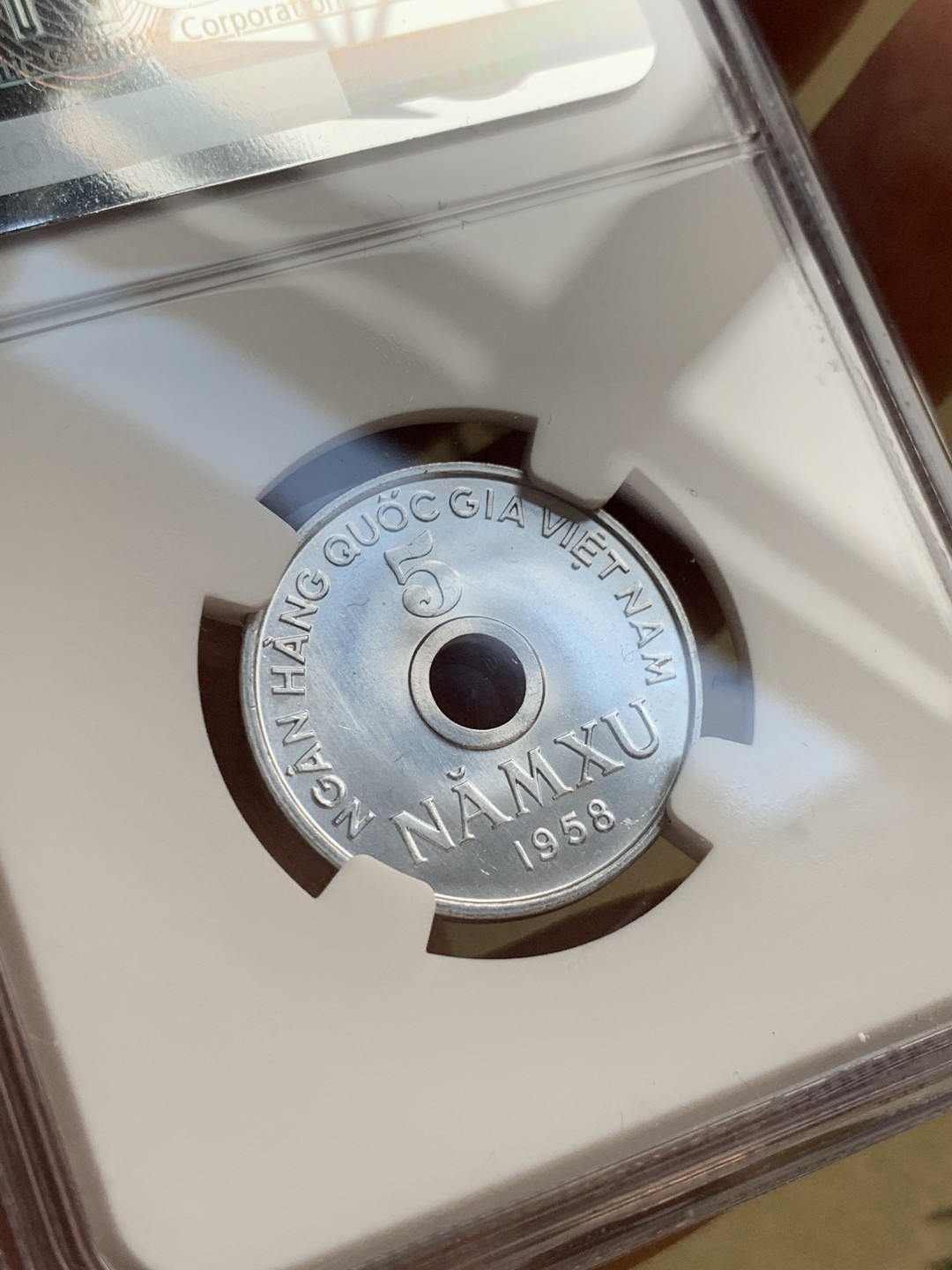 《竞宝斋》第51场-本周日，周一2场连拍（全场不限金额包邮） 北越/越南1958年NGC高分套币3枚，5XU MS67 NGC冠军分！