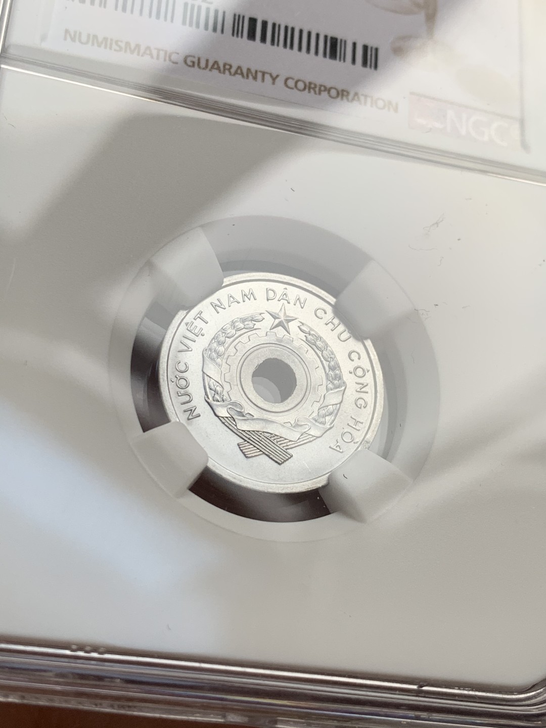 《竞宝斋》第51场-本周日，周一2场连拍（全场不限金额包邮） 北越/越南1958年NGC高分套币3枚，5XU MS67 NGC冠军分！