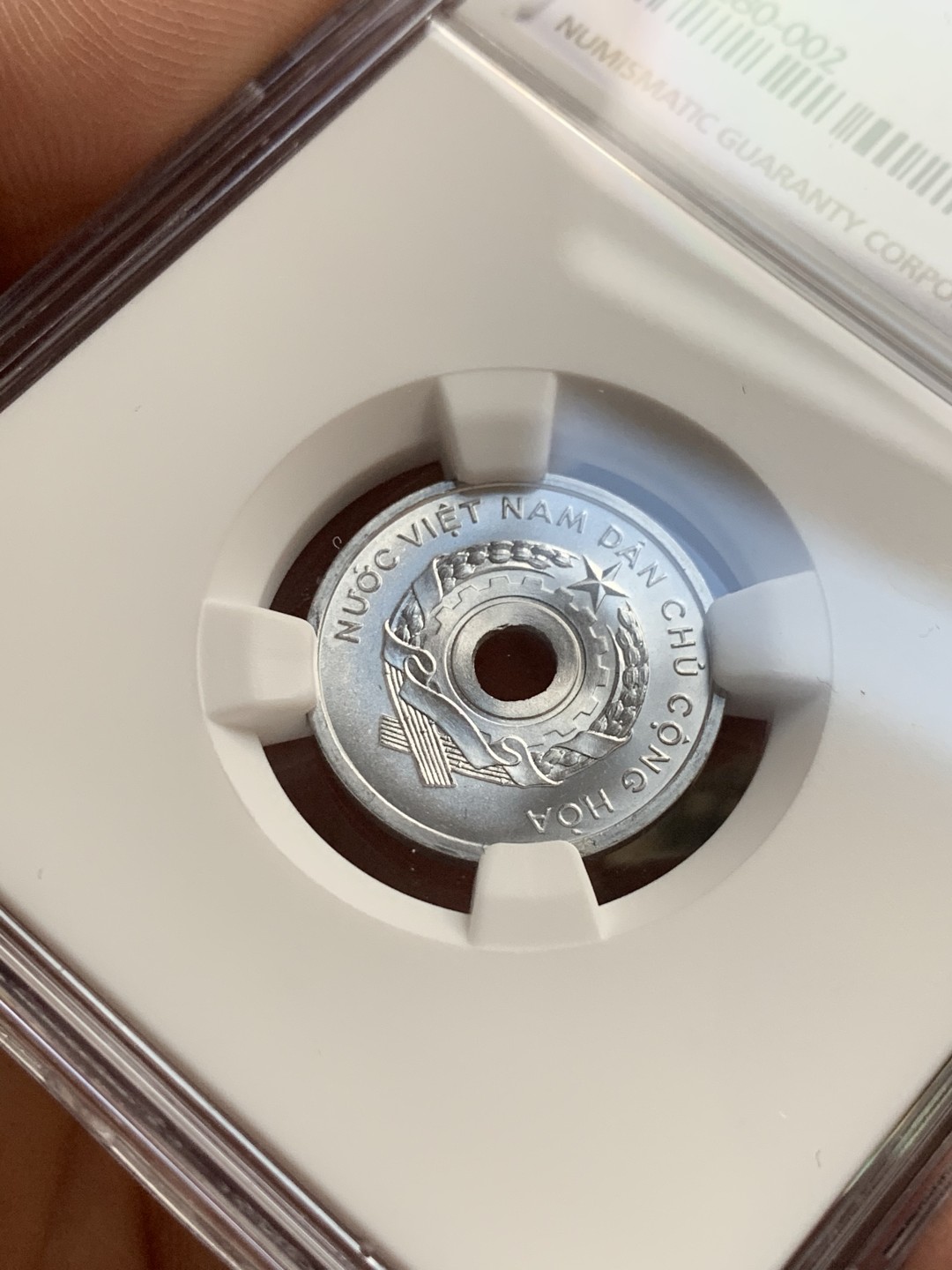 《竞宝斋》第51场-本周日，周一2场连拍（全场不限金额包邮） 北越/越南1958年NGC高分套币3枚，5XU MS67 NGC冠军分！