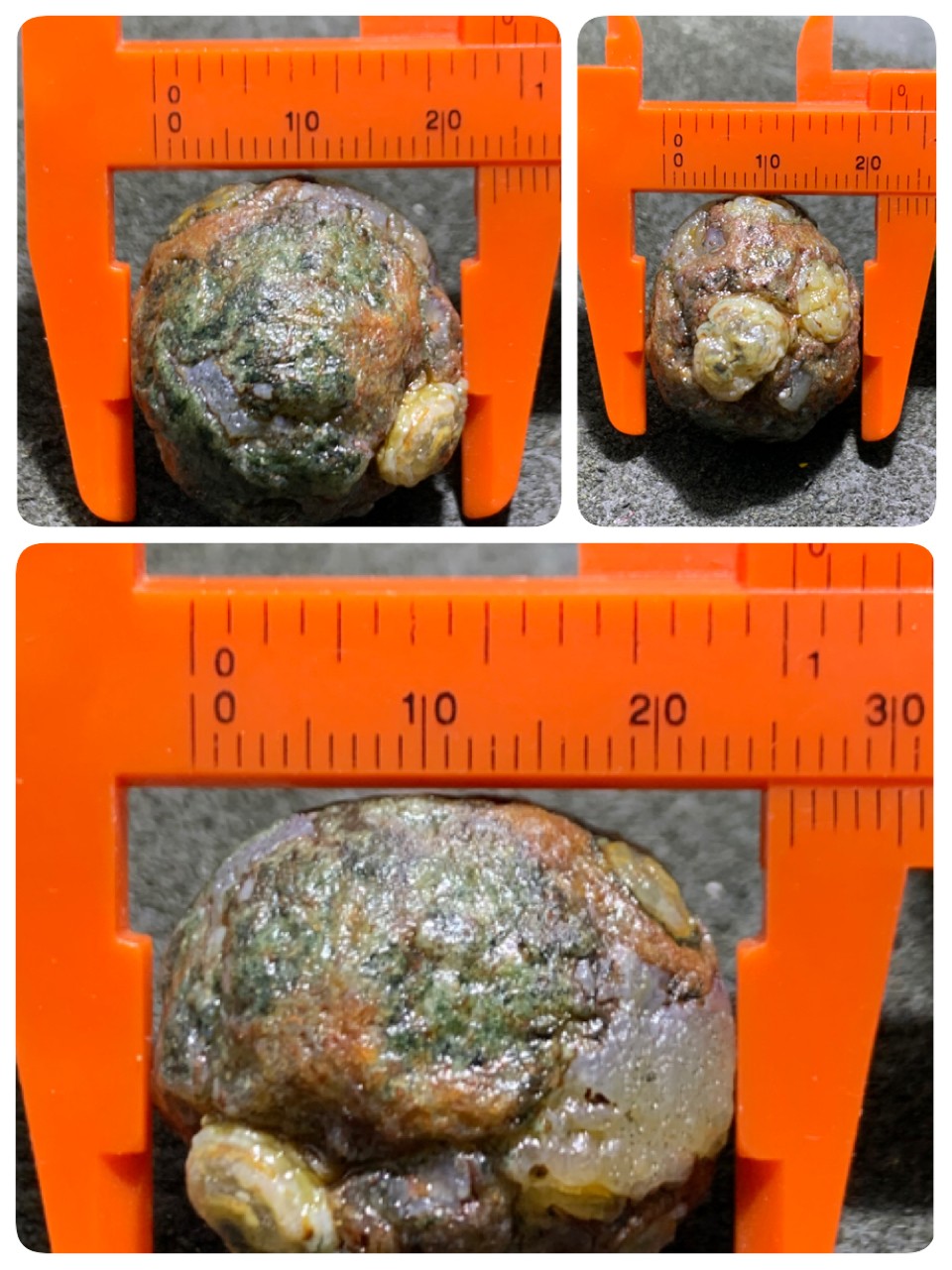 精美罕见高玉化外蒙绿眼石原石珠子一颗，