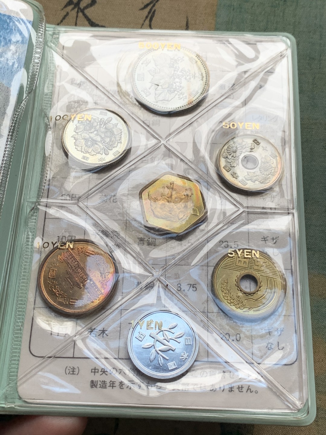 《竞宝斋》第51场-本周日，周一2场连拍（全场不限金额包邮） 日本1983年（昭和五十八年）清年份官方原装套币1-500日元 带铜章