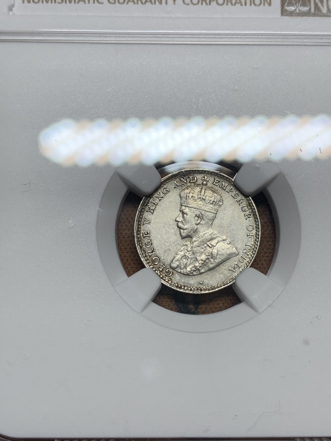 《竞宝斋》第51场-本周日，周一2场连拍（全场不限金额包邮） NGC AUD 1917 英属锡兰10分  银币