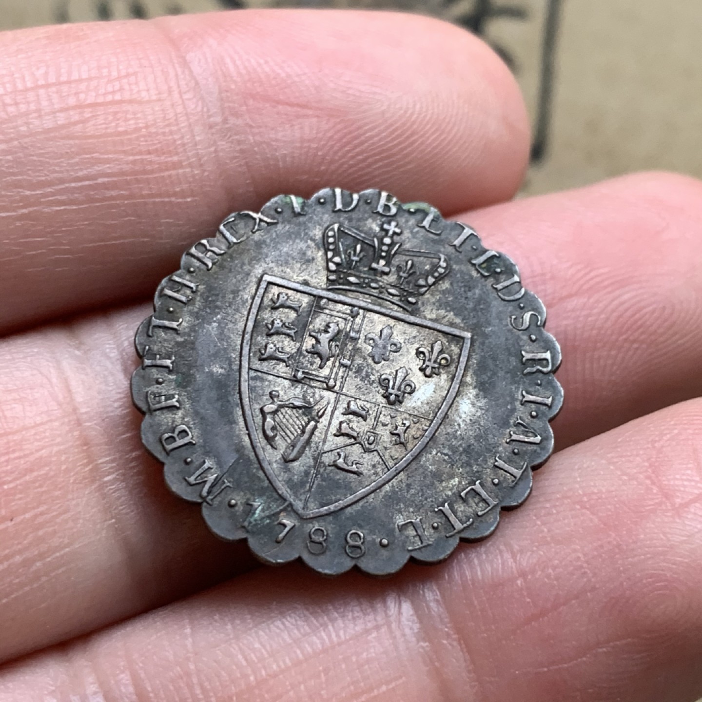 《竞宝斋》第51场-本周日，周一2场连拍（全场不限金额包邮） 英国乔治三世TOKEN代用币3枚3个版