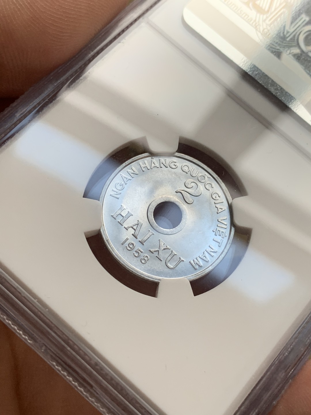 《竞宝斋》第51场-本周日，周一2场连拍（全场不限金额包邮） 北越/越南1958年NGC高分套币3枚，5XU MS67 NGC冠军分！