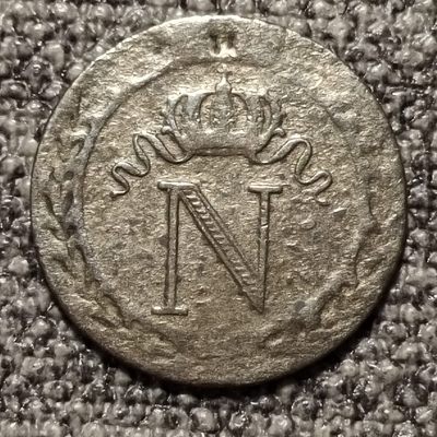 0起1拍-纯粹捡漏拍-80场免佣包邮全托管场 - 法国1808/09年拿破仑一世10分银币-里尔法属佛兰德