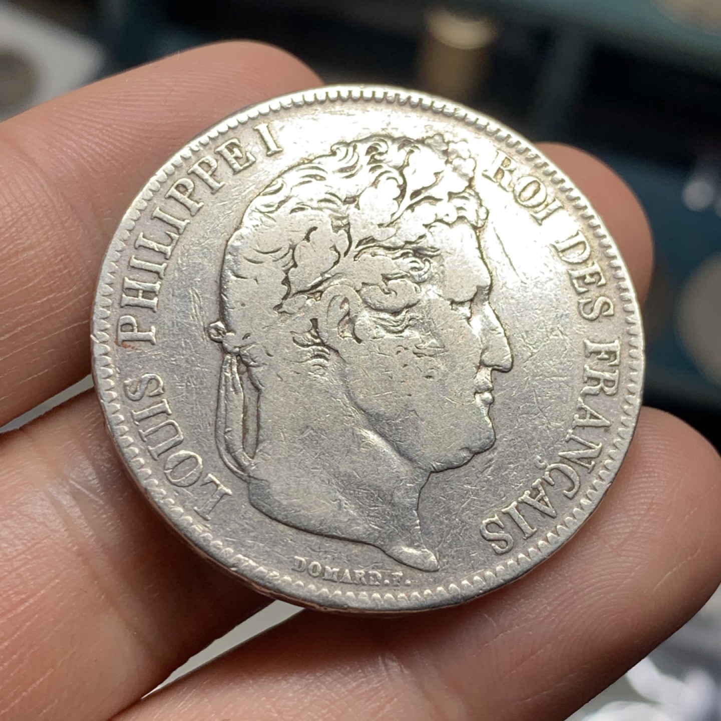 《竞宝斋》第52场-本周日，周一2场连拍（全场不限金额包邮） 1832年法国菲利普一世银币、5法郎