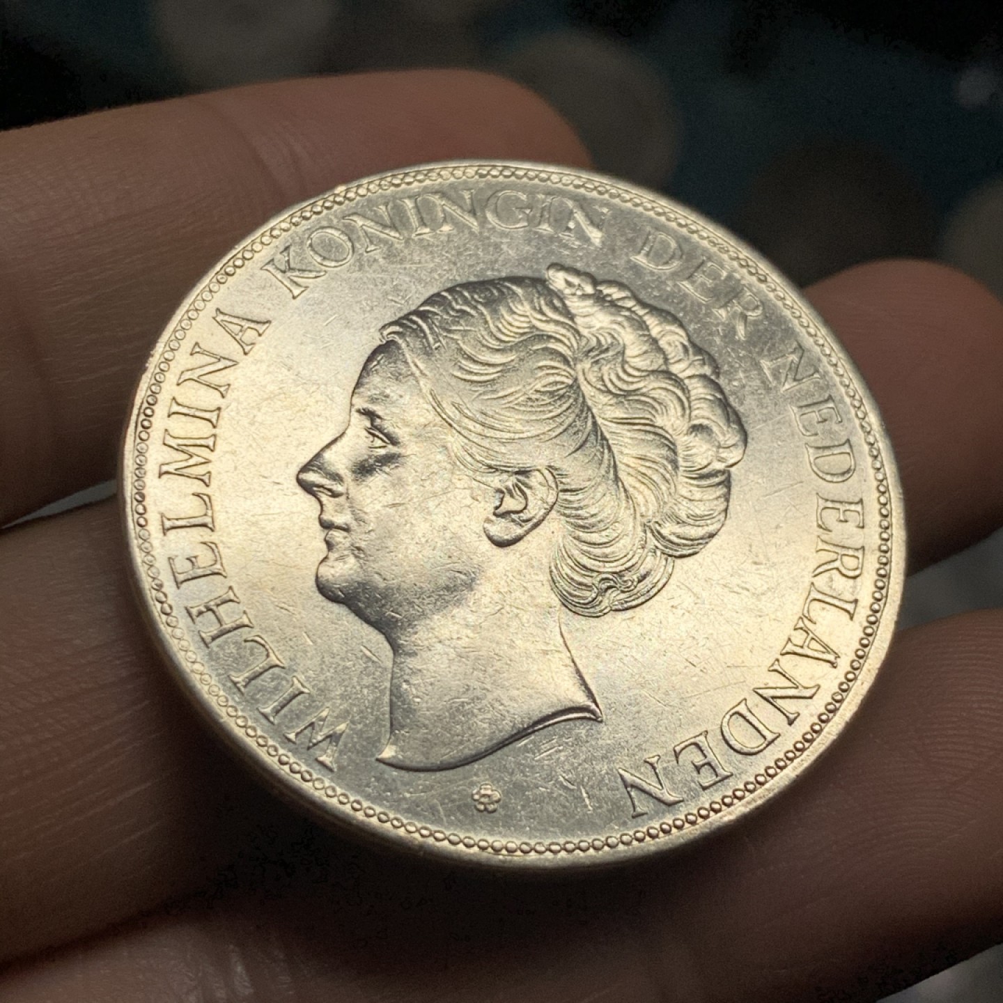 《竞宝斋》第52场-本周日，周一2场连拍（全场不限金额包邮） 1929年荷兰银币、威廉敏娜女王、2.5盾