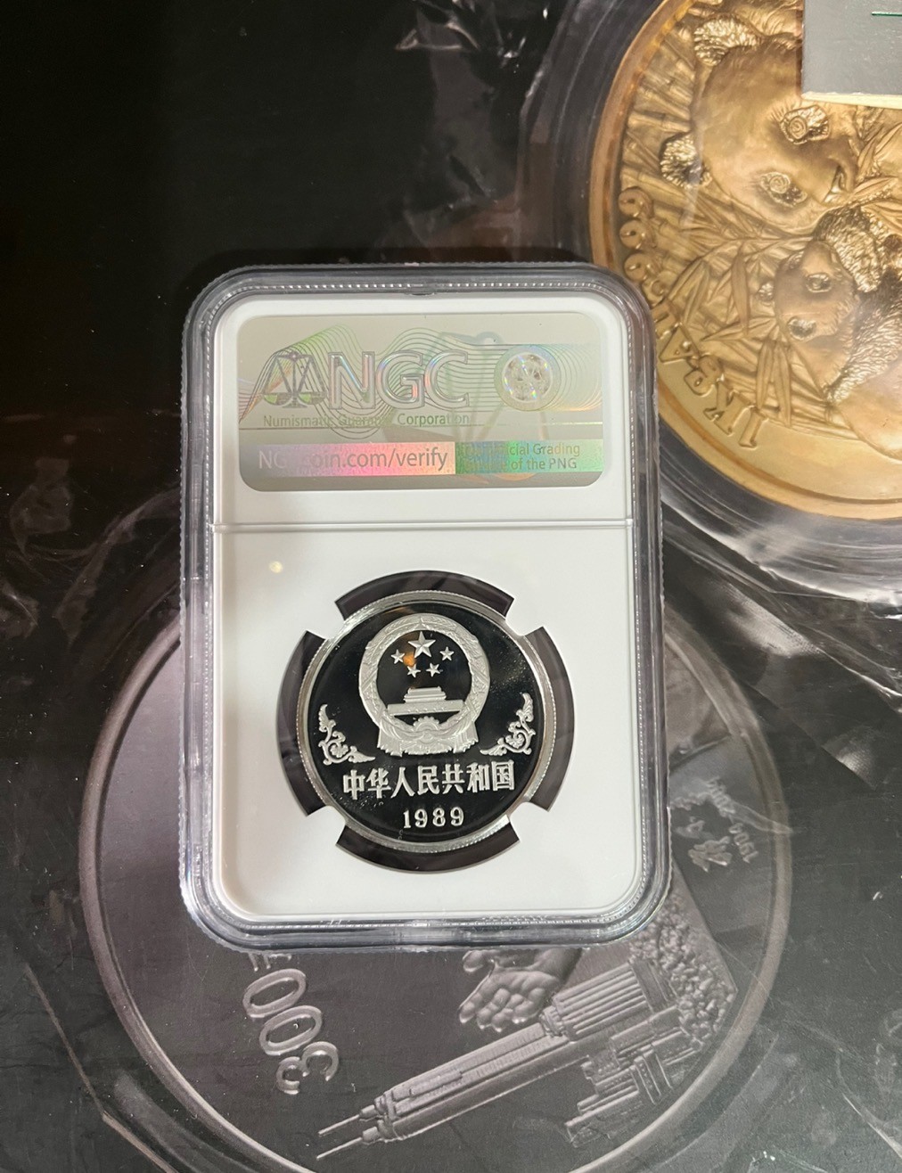 老精稀金银币专场「第3期」 1989年1盎司生肖蛇铂金币