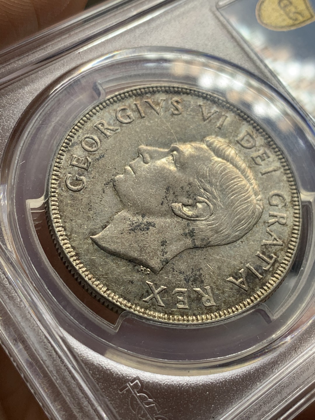 《竞宝斋》第52场-本周日，周一2场连拍（全场不限金额包邮） 1952年加拿大乔治六世划船银币 pcgs58分  划船热门品种 