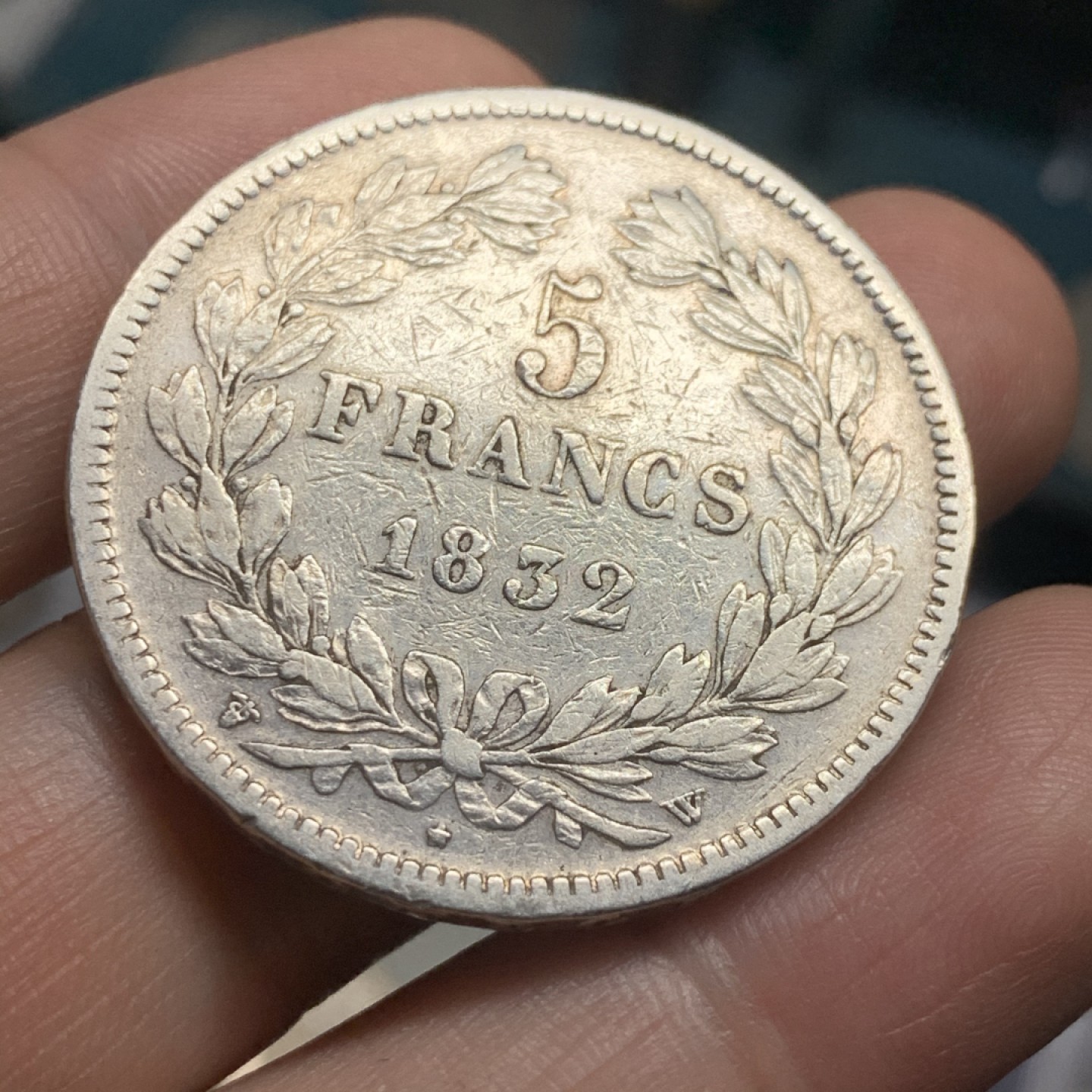 《竞宝斋》第52场-本周日，周一2场连拍（全场不限金额包邮） 1832年法国菲利普一世银币、5法郎