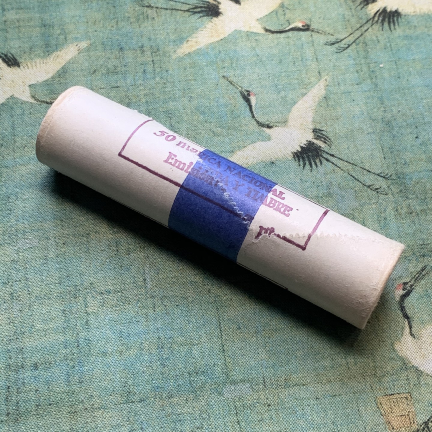 《竞宝斋》第52场-本周日，周一2场连拍（全场不限金额包邮） 原卷 西班牙1957年 佛朗哥 5比塞塔 镍币 50枚包装 可分拆评级