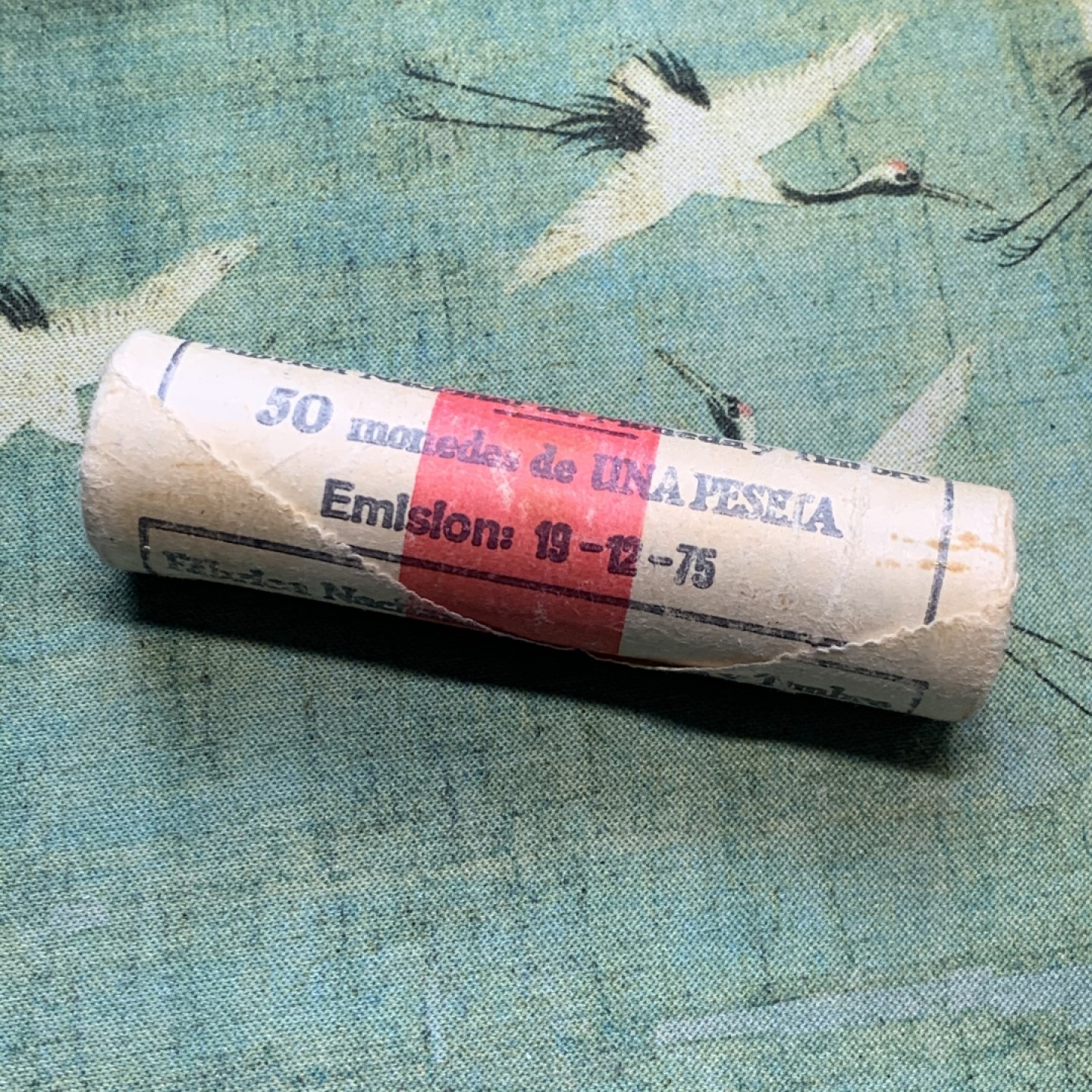 《竞宝斋》第52场-本周日，周一2场连拍（全场不限金额包邮） 原卷 西班牙 1975年 胡安卡洛斯 1比塞塔 铜币 50枚包装