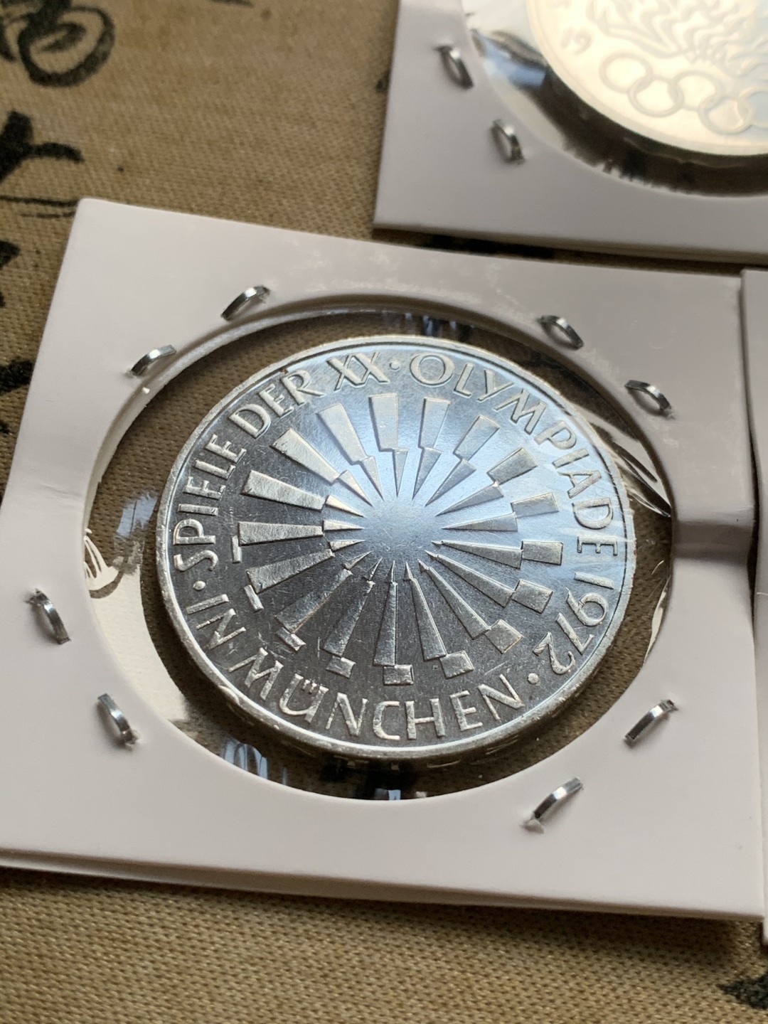 《竞宝斋》第52场-本周日，周一2场连拍（全场不限金额包邮） 1972年德国慕尼黑奥运会纪念银币5枚一套 UNC好品相