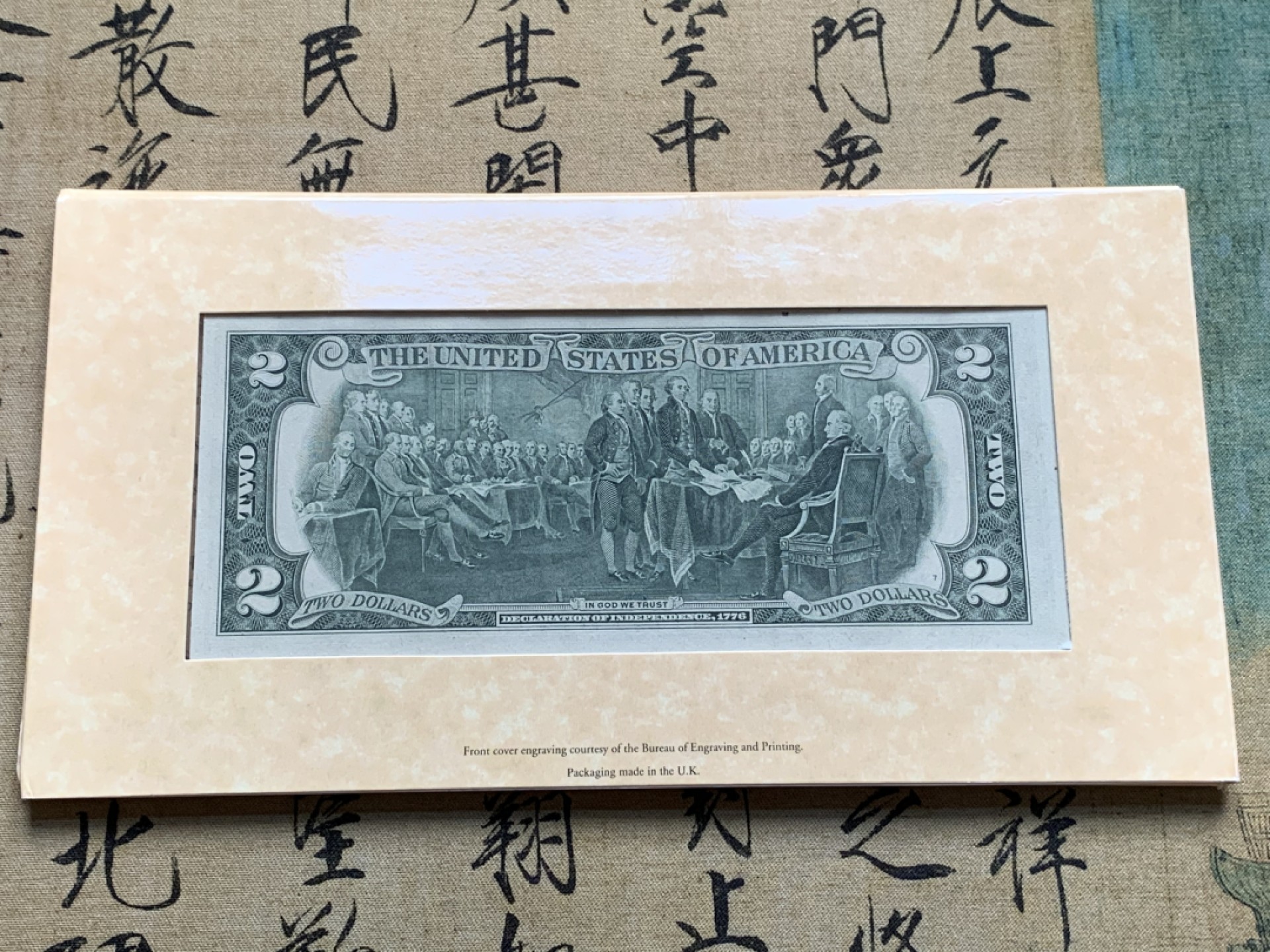 《竞宝斋》第52场-本周日，周一2场连拍（全场不限金额包邮） 卡装 美国1993/94年 杰克逊 1元，25分 和全新1976年2美元纸币一张 罕见