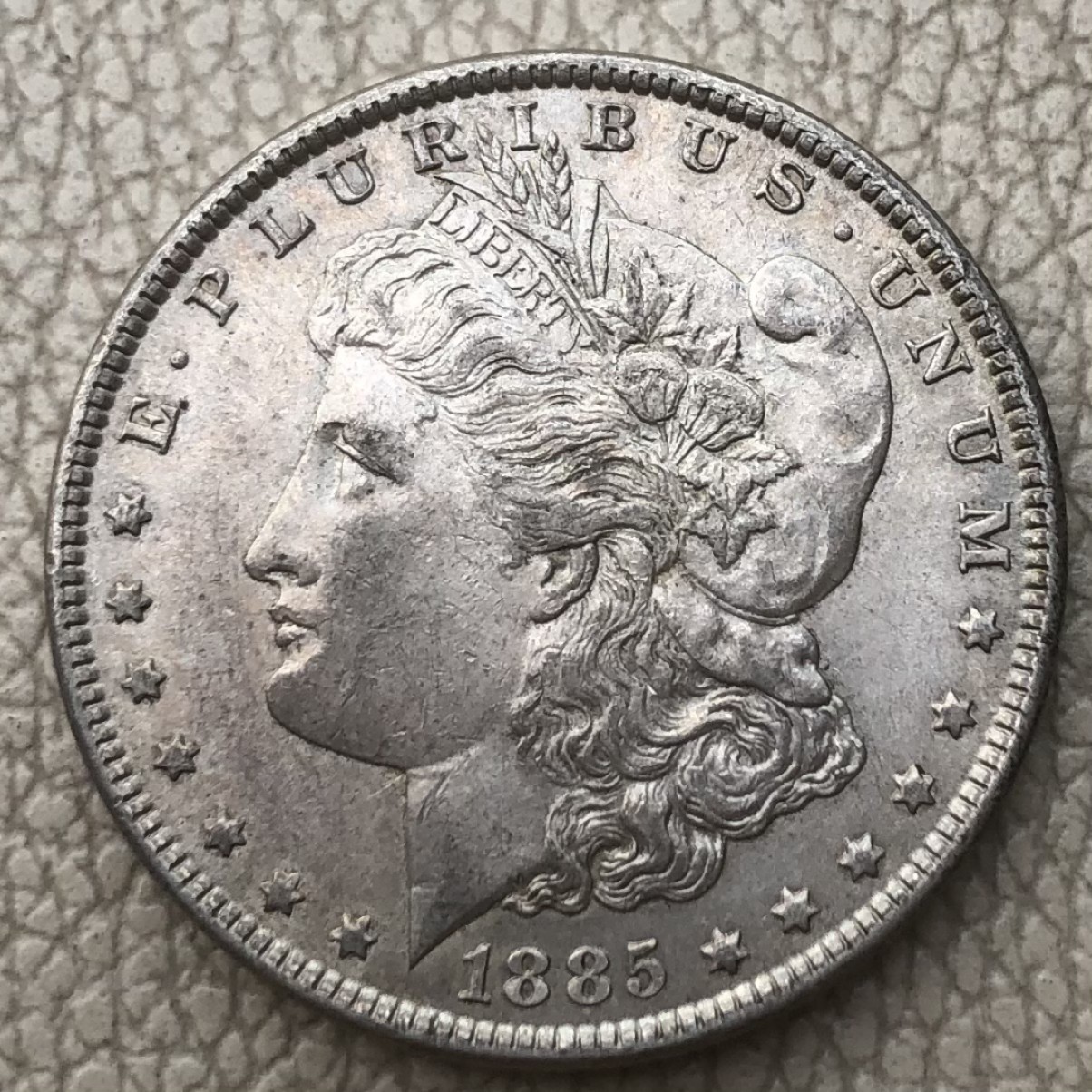 【保诚微拍】第28期 外国老银币【马剑、摩根主场】 美国 1885年 摩根 1美元 克朗型 大银币 （26.8克 0.9银）