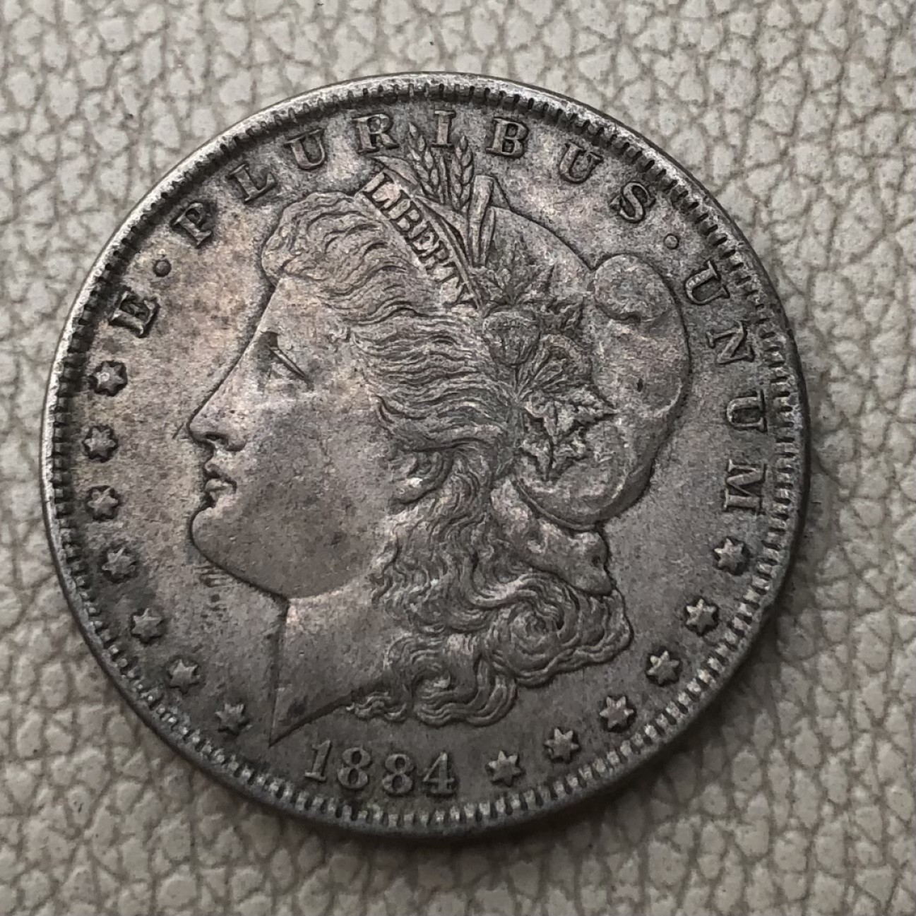 【保诚微拍】第28期 外国老银币【马剑、摩根主场】 美国 18841年 摩根 1美元 克朗型 大银币 （26.8克 0.9银）