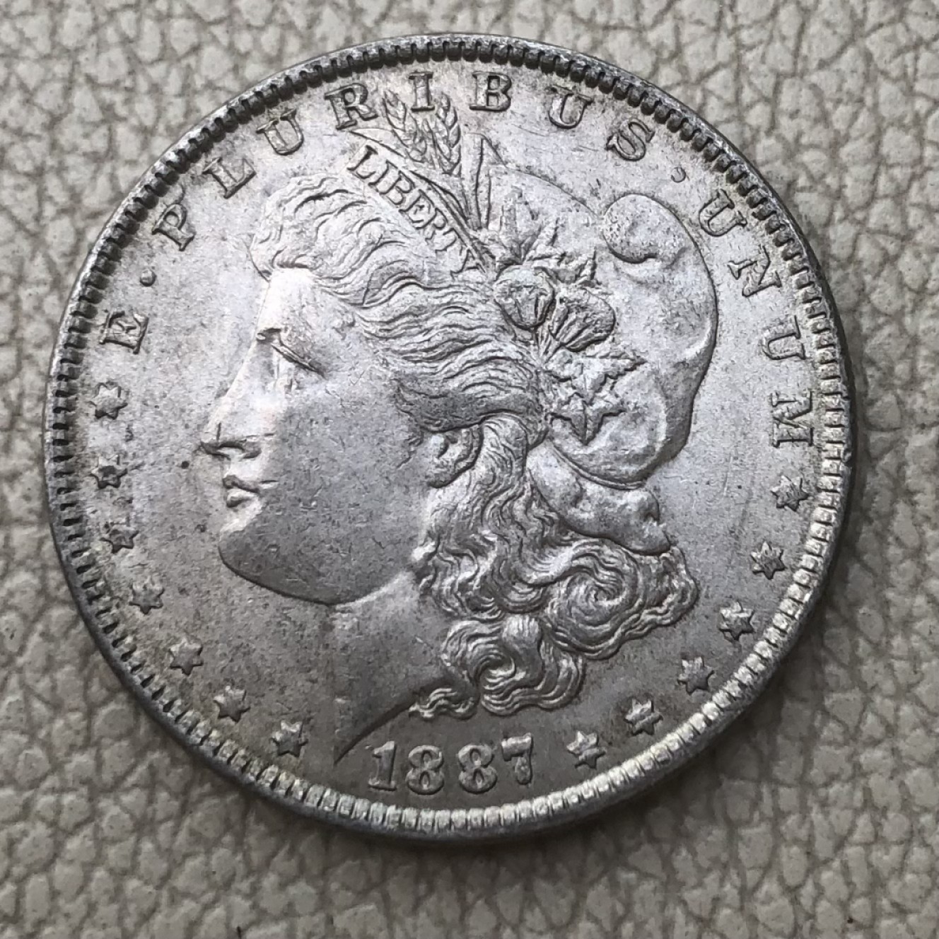 【保诚微拍】第28期 外国老银币【马剑、摩根主场】 美国 1887年 摩根 1美元 克朗型 大银币 （26.8克 0.9银）