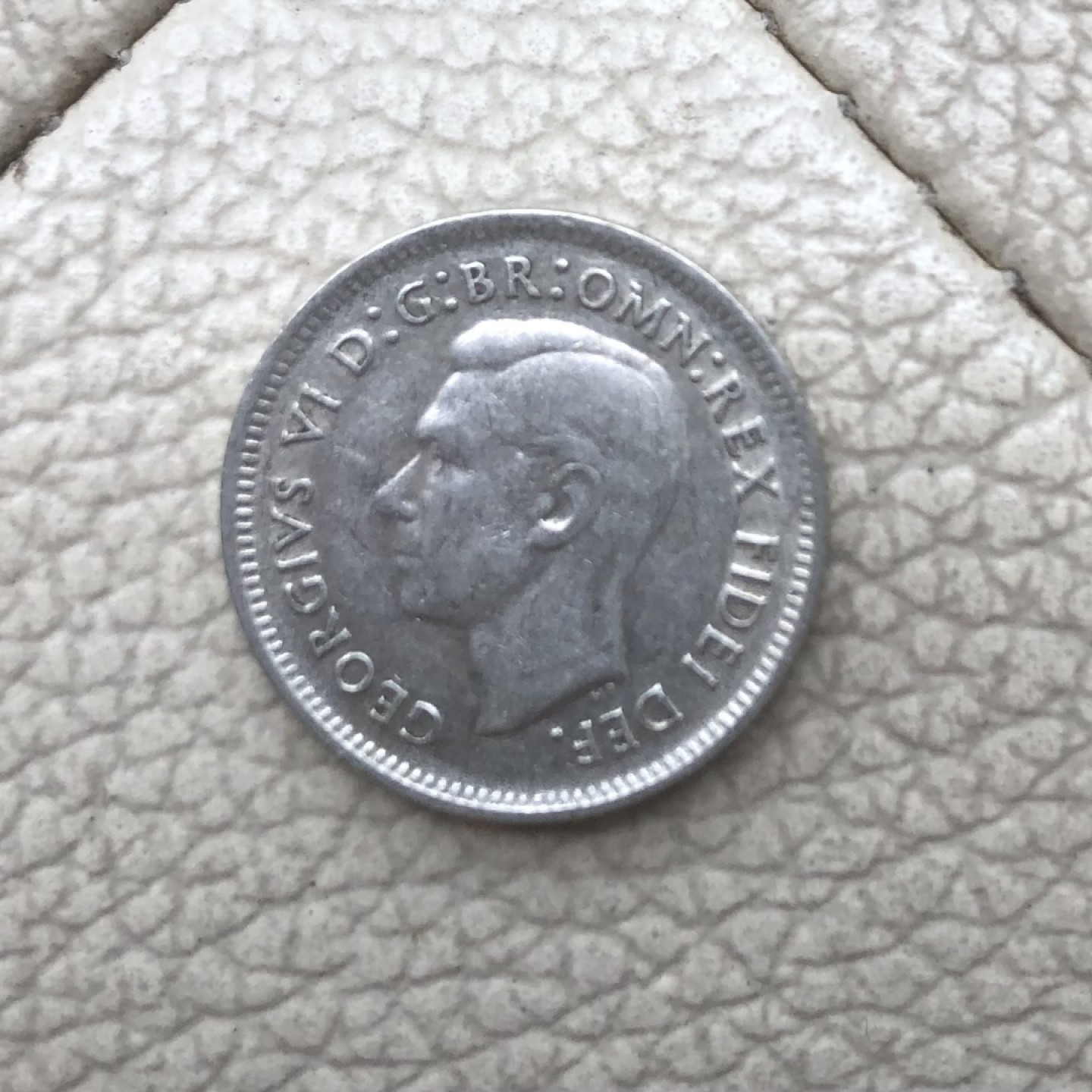 【保诚微拍】第28期 外国老银币【马剑、摩根主场】 澳大利亚 乔治六世 1951年 袋鼠 六便士 银币 （ 2.8克 0.5银）