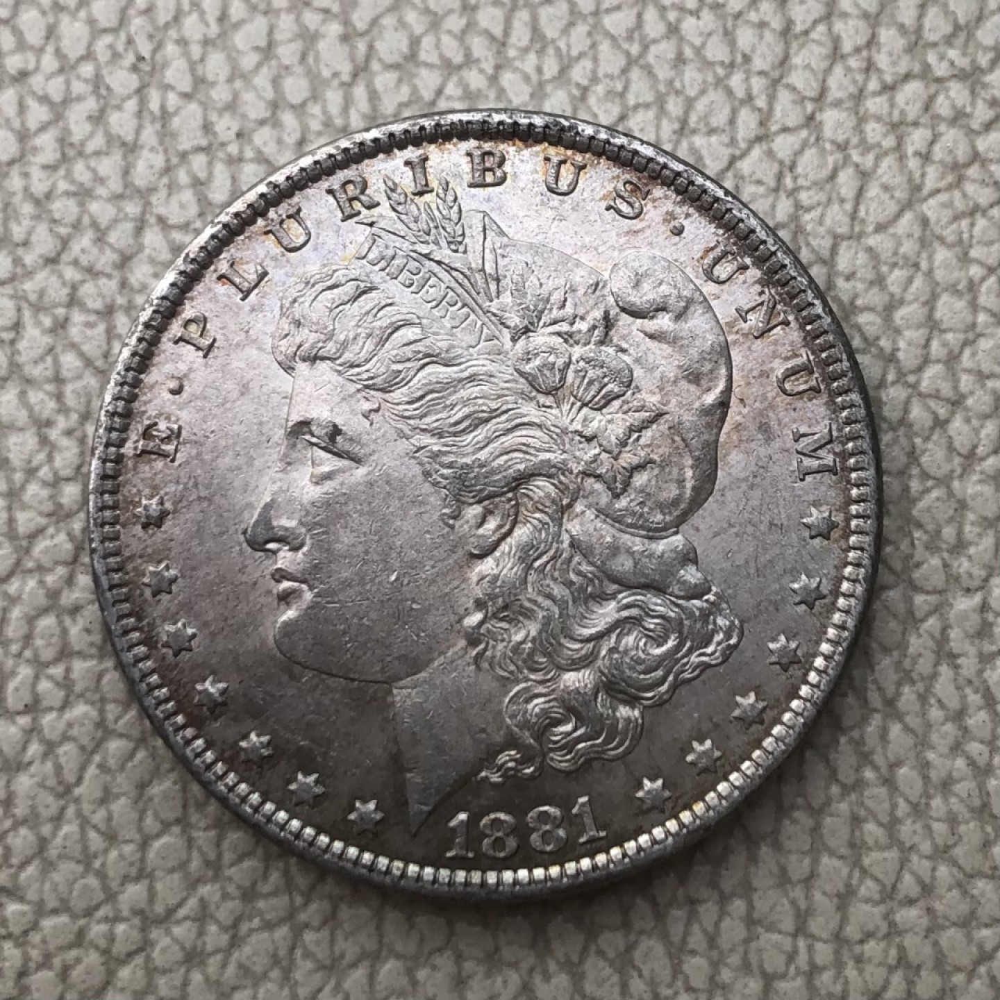 【保诚微拍】第28期 外国老银币【马剑、摩根主场】 美国 1881年O版 摩根 1美元 克朗型 大银币 （26.8克 0.9银）