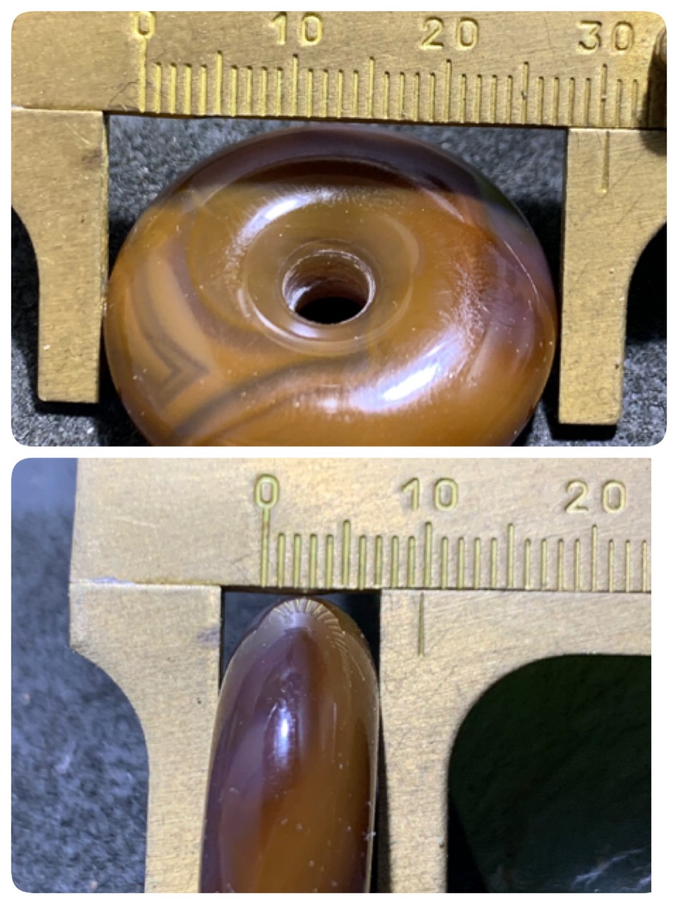 精美高玉化巴西缠丝玛瑙平安扣一个，