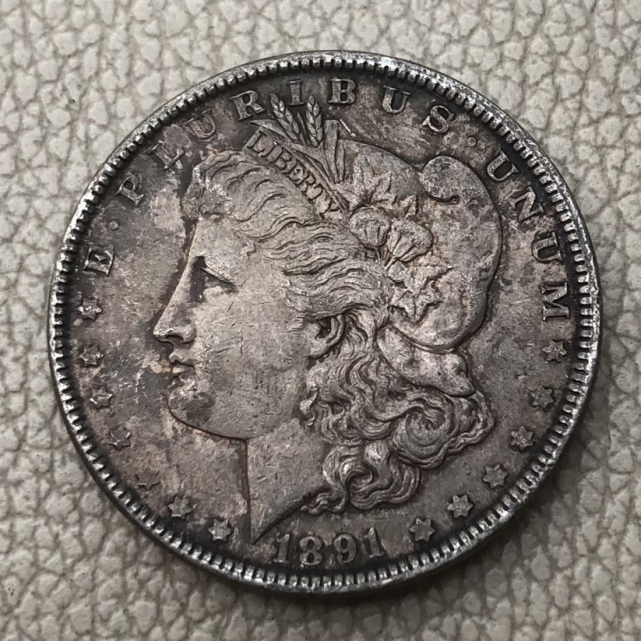 【保诚微拍】第28期 外国老银币【马剑、摩根主场】 美国 1891年 摩根 1美元 克朗型 大银币 （26.8克 0.9银）