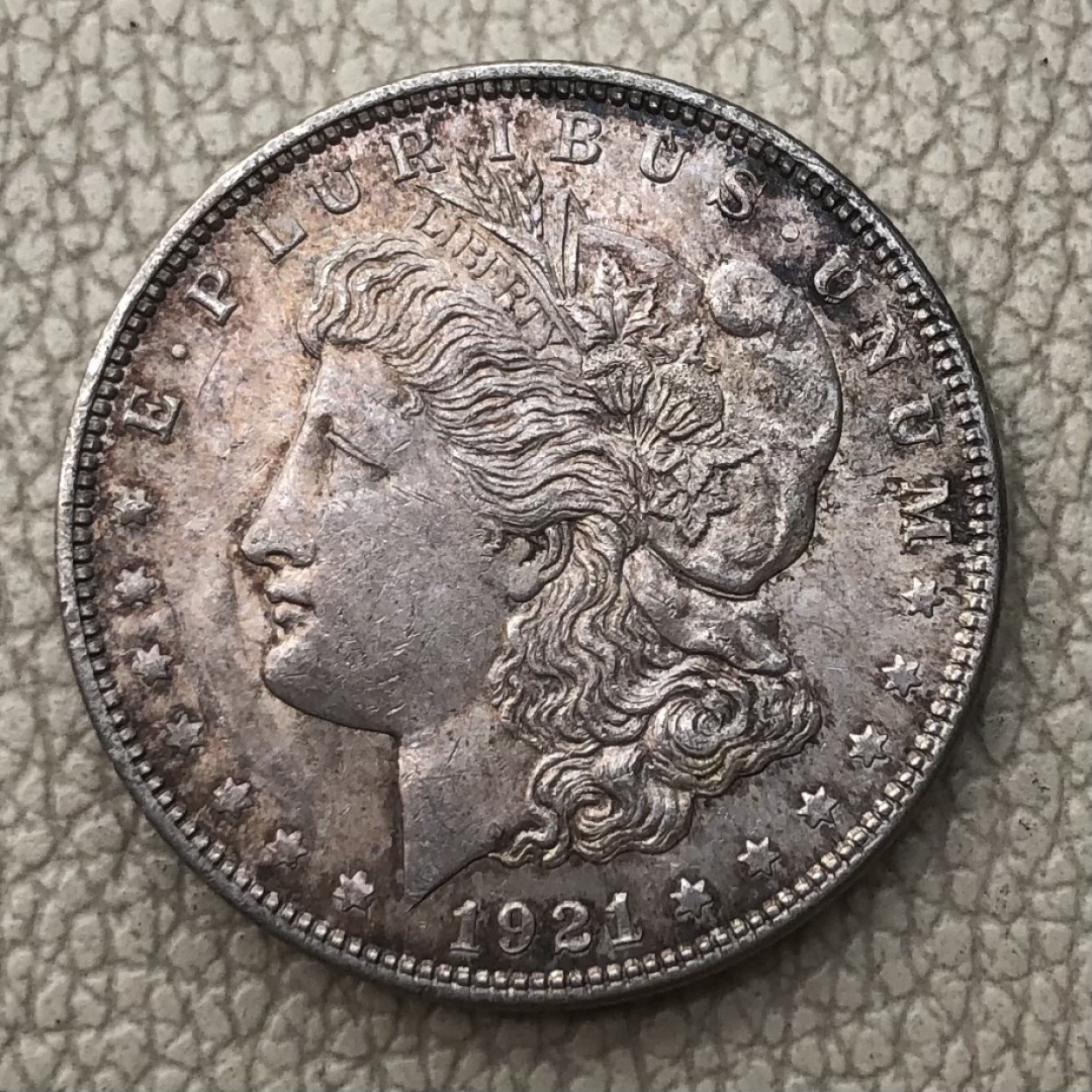 【保诚微拍】第28期 外国老银币【马剑、摩根主场】 美国 1921年 摩根 1美元 克朗型 大银币 （26.8克 0.9银）