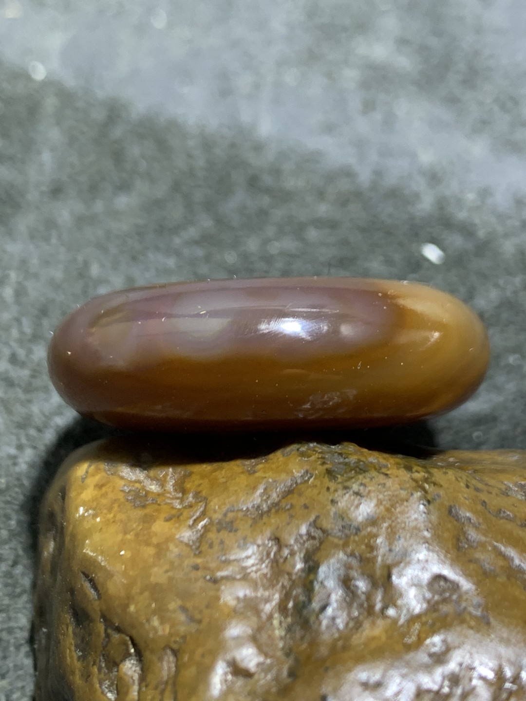 精美高玉化巴西缠丝玛瑙平安扣一个，