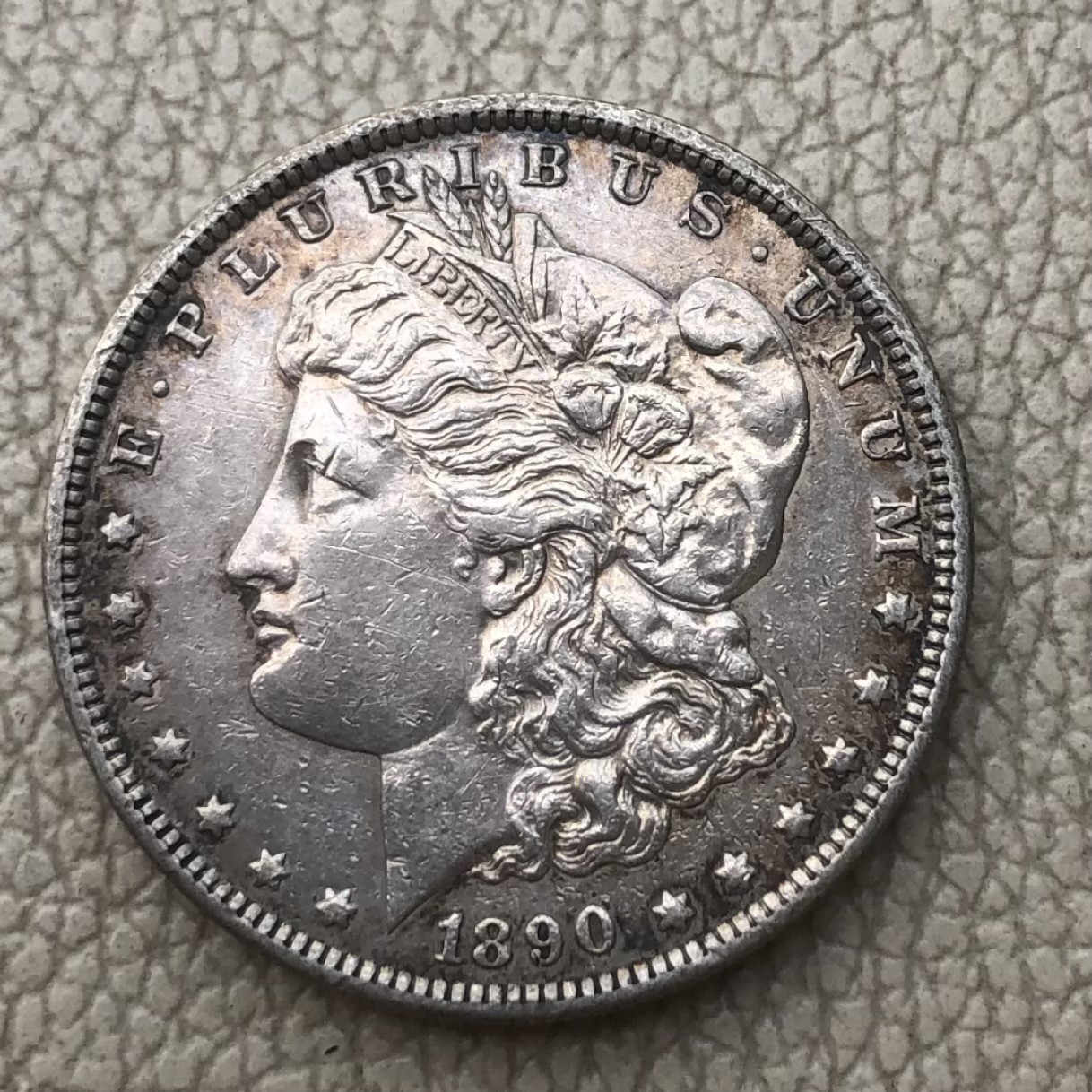 【保诚微拍】第28期 外国老银币【马剑、摩根主场】 美国 1890年S版 摩根 1美元 克朗型 大银币 （26.8克 0.9银）