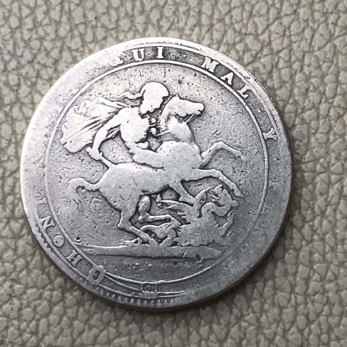 【保诚微拍】第28期 外国老银币【马剑、摩根主场】 英国 乔治三世 1818-20年 克朗 马剑 大银币 （28克，92.5%银）VF-