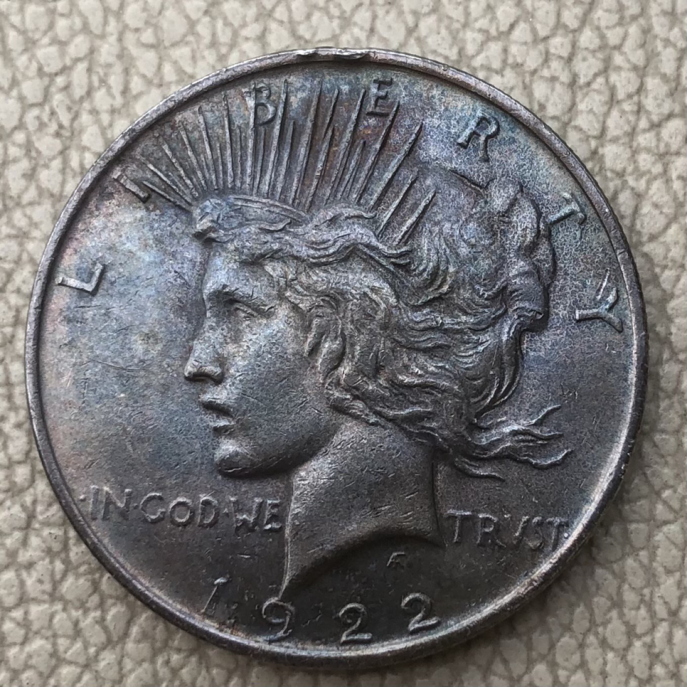 【保诚微拍】第28期 外国老银币【马剑、摩根主场】 美国 1922年 和平 1美元 大银币 （26.8克 0.9银）