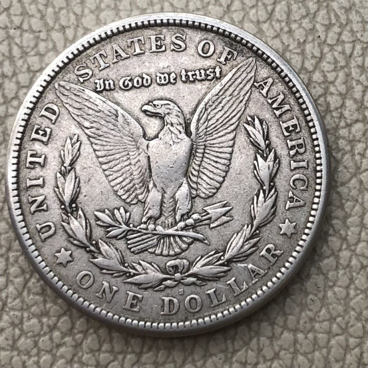 【保诚微拍】第28期 外国老银币【马剑、摩根主场】 美国 1921年S版  摩根 1美元 克朗型 大银币 （26.8克 0.9银）