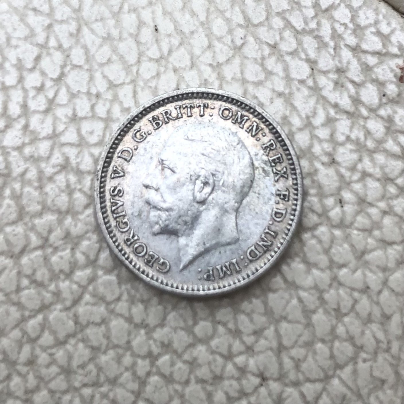 【保诚微拍】第28期 外国老银币【马剑、摩根主场】 英国 乔治五世 1931年 橡树叶 三便士 银币（1.4克 0.5银）  近未流通品！